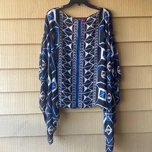 Vince Camuto Long Flutter Sleeve Blouse